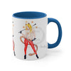 Funky Pin Up Costume Lady Ink Art Accent Coffee Mug 11Oz