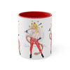 Funky Pin Up Costume Lady Ink Art Accent Coffee Mug 11Oz