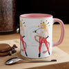 Funky Pin Up Costume Lady Ink Art Accent Coffee Mug 11Oz