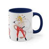 Funky Pin Up Costume Lady Ink Art Accent Coffee Mug 11Oz