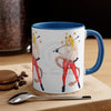 Funky Pin Up Costume Lady Ink Art Accent Coffee Mug 11Oz