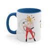 Funky Pin Up Costume Lady Ink Art Accent Coffee Mug 11Oz