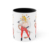 Funky Pin Up Costume Lady Ink Art Accent Coffee Mug 11Oz Black /