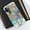 Grey Octopus Compass Teal Splash Case Mate Tough Phone Cases