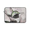 Hummingbird Green Black Ink Art Laptop Sleeve 13