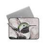 Hummingbird Green Black Ink Art Laptop Sleeve