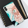 Octopus Ink Orange Teal Case Mate Tough Phone