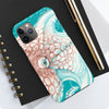 Octopus Orange Teal Map Ink Case Mate Tough Phone