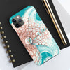 Octopus Orange Teal Map Ink Case Mate Tough Phone