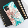 Octopus Orange Teal Map Ink Case Mate Tough Phone