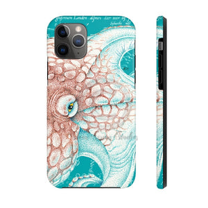 Octopus Orange Teal Map Ink Case Mate Tough Phone Iphone 11 Pro