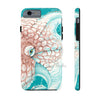 Octopus Orange Teal Map Ink Case Mate Tough Phone Iphone 6/6S