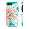 Octopus Orange Teal Map Ink Case Mate Tough Phone Iphone 7 8