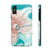 Octopus Orange Teal Map Ink Case Mate Tough Phone Iphone X