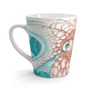 Octopus Orange Teal Map Ink Latte Mug 12Oz Mug