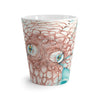 Octopus Orange Teal Map Ink Latte Mug Mug