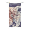 Octopus Red Purple Map Ink Polycotton Towel 36 × 72 Home Decor