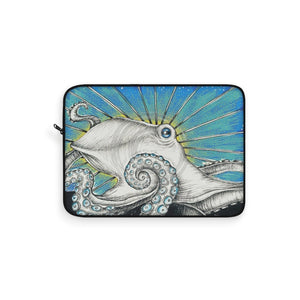 Octopus Tentacles Blue Ink Laptop Sleeve 15