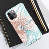 Octopus White Teal Map Ink Case Mate Tough Phone