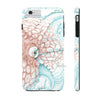 Octopus White Teal Map Ink Case Mate Tough Phone Iphone 6/6S Plus