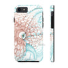 Octopus White Teal Map Ink Case Mate Tough Phone Iphone 7 8