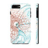 Octopus White Teal Map Ink Case Mate Tough Phone Iphone 7 Plus 8