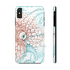 Octopus White Teal Map Ink Case Mate Tough Phone Iphone Xs Max