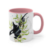 Orca Killer Whale In Kelp Ink Art Accent Coffee Mug 11Oz