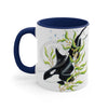 Orca Killer Whale In Kelp Ink Art Accent Coffee Mug 11Oz