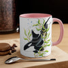 Orca Killer Whale In Kelp Ink Art Accent Coffee Mug 11Oz