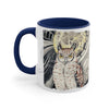 Owl And The Moon Ink On White Art Accent Coffee Mug 11Oz