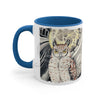 Owl And The Moon Ink On White Art Accent Coffee Mug 11Oz