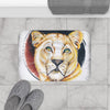 Proud Lioness Ink Art Bath Mat Home Decor