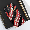 Red Black Kraken Octopus Tentacles Ink Case Mate Tough Phone Cases