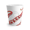 Red Octopus Tentacles Ink Art Latte Mug Mug