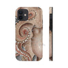 Red Pacific Octopus Tentacles Grey Watercolor Case Mate Tough Phone Cases Iphone 12