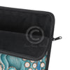 Teal Octopus Compass Blue Ink Art Laptop Sleeve