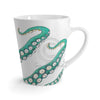 Teal Octopus Tentacles Ink Art Latte Mug Mug