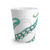 Teal Octopus Tentacles Ink Art Latte Mug Mug