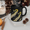 Yellow Kraken Octopus Tentacles Black Mug 11Oz Mug