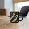 Yellow Kraken Octopus Tentacles Black Mug 11Oz Mug