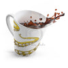 Yellow Octopus Tentacles Ink Art Latte Mug Mug